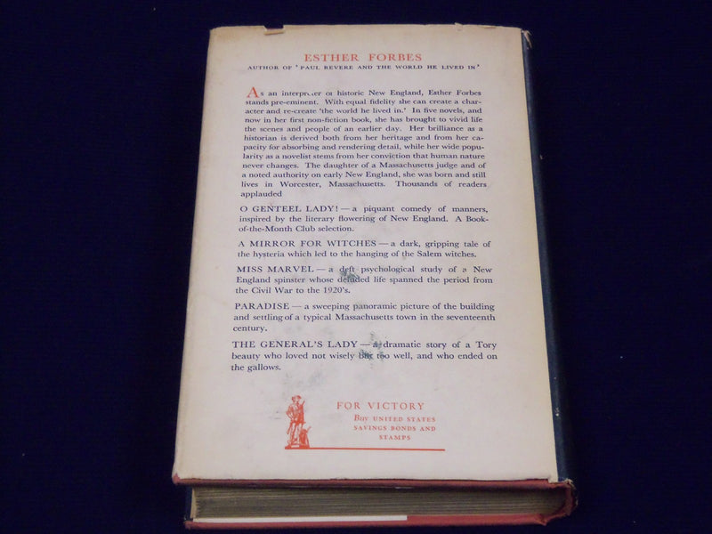 1942 PAUL REVERE & THE WORLD HE LIVED IN BOOK BY ESTER FORBES - ILLUS. - KD 131