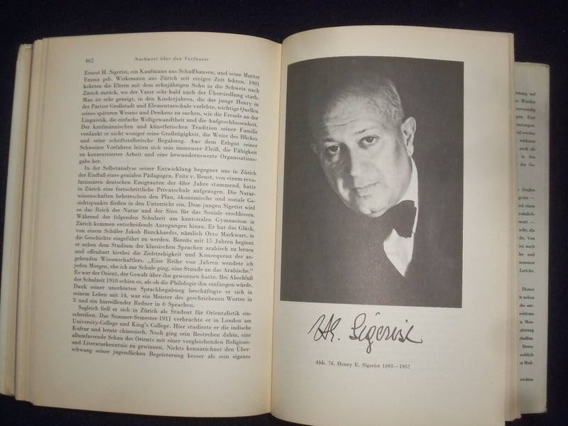 1959 GROBE ARZTE HARDCOVER BOOK BY DR. HENRY E. SIGERIST - GERMAN TEXT - KD 9003