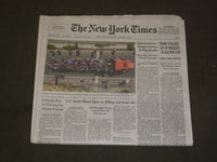 2018 OCTOBER 23 NEW YORK TIMES -TRUMP ESCALATES USE OF MIGRANTS AS ELECTION PLOY