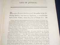 1803 SATIRES OF DECIMUS JUNIUS JUVENALIS VOL NO. 1 BY WILLIAM GIFFORD - KD 2223