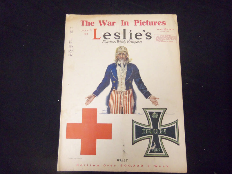 1918 JULY 6 LESLIE'S WEEKLY MAGAZINE - WHICH? - ST 2205