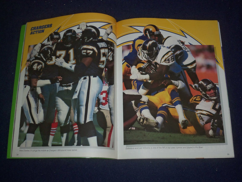 1989 SAN DIEGO CHARGES YEARBOOK - ST 6512