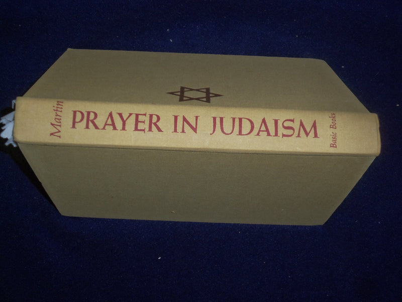 1968 PRAYER IN JUDAISM HARDCOVER BOOK BY BERNARD MARTIN - KD 8943