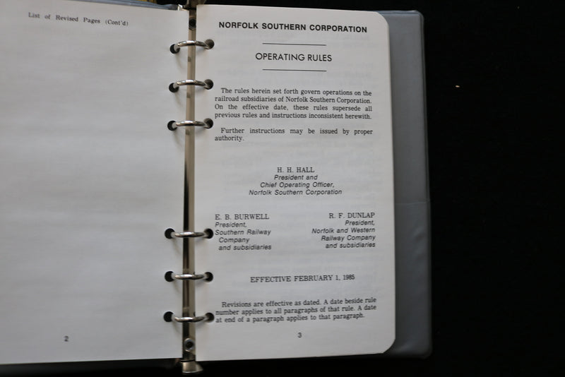 1960'S-1980'S NORFOLK AND WESTERN-SOUTHERN -SAFETY MANUALS - LOT OF 16 - O 3674