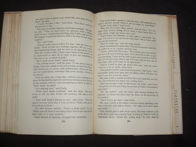 1948 THE SKY IS RED HARDCOVER BOOK BY GIUSEPPE BERTO - KD 9291