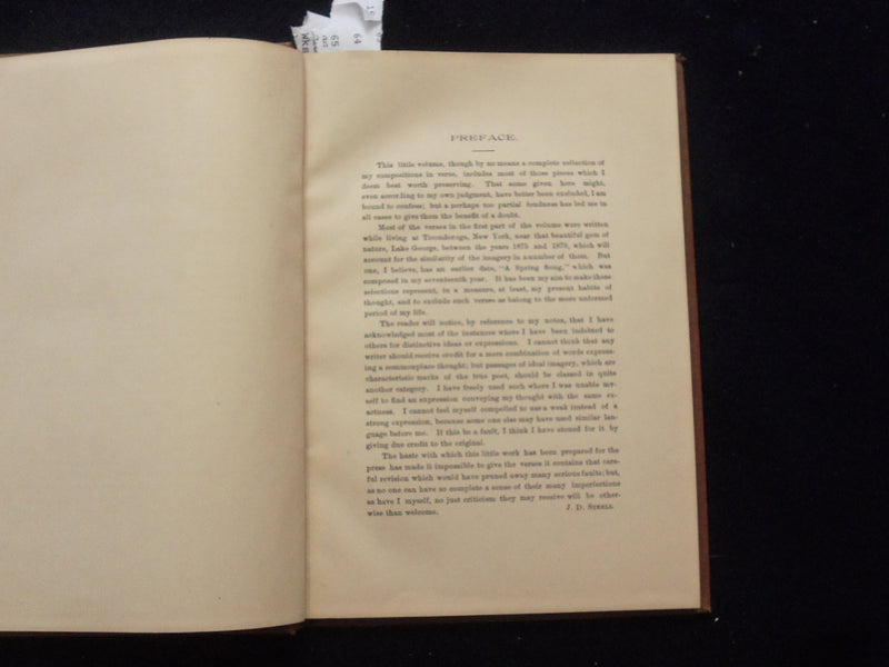 1885 POEMS HARDCOVER BOOK BY J.D. STEELL - KD 8452