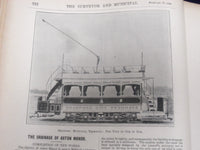 1899 & 1900 THE SURVEYOR MUNICIPAL ENGINEER MAGAZINE BOUND VOLUMES - KD 3083