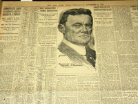 1916 NOVEMBER 8 NEW YORK TIMES - ELECTION CLOSE WILSON 264 HUGHES 251 - NT 7687