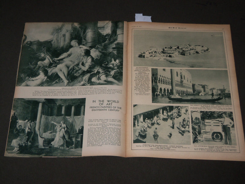 1933 OCTOBER 21 MID-WEEK PICTORIAL MAGAZINE SECTION - GRIDIRON SUPREMECY- J 3225