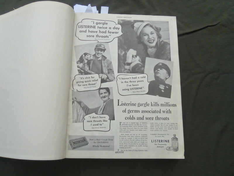 1937 JANUARY-DECEMBER COUNTRY GENTLEMAN BOUND MAGAZINE VOLUME -NICE ADS - R 731R