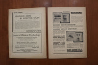 1945-1955 PSYCHOLOGICAL ABSTRACTS MAGAZINE - LOT OF 6 - O 3920