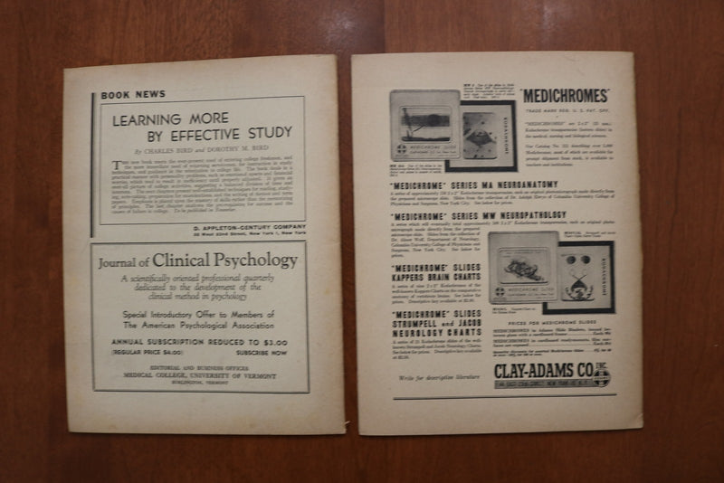 1945-1955 PSYCHOLOGICAL ABSTRACTS MAGAZINE - LOT OF 6 - O 3920