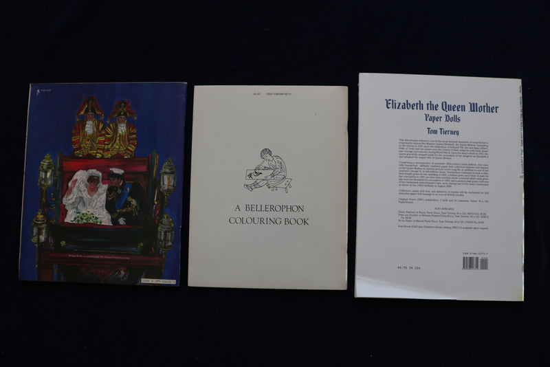 1982-2002 ROYAL FAMILY PAPER DOLL BOOKS - LOT OF 3 - O 3638
