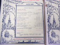 1895 NEW ENGLAND MAGAZINE LOT OF 7 ISSUES - NICE ILLUSTRATIONS & ADS - WR 451