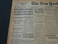 1936 JAN 6 NEW YORK TIMES - WORLD JEWRY ASKED TO FINANCE GREAT EXODUS - NT 6712