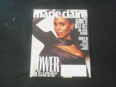 2018 NOVEMBER MARIE CLAIRE MAGAZINE - KERRY WASHINGTON COVER - ST 734E