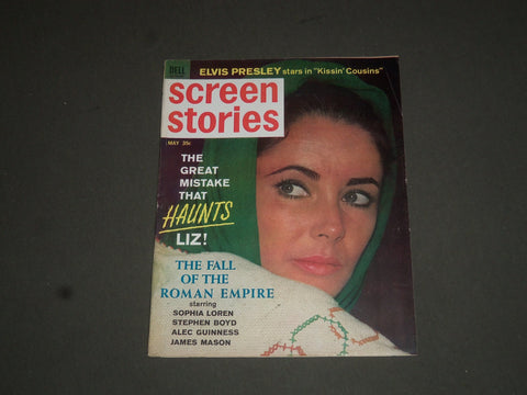 1964 MAY SCREEN STORIES MAGAZINE - ELIZABETH TAYLOR COVER - SP 7538