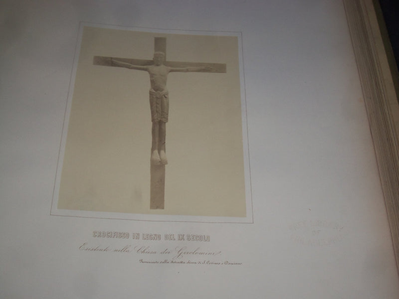 1871 STUDI SUI MONUMENTI DELLA ITALIA MERIDIONALE SALAZARO VOLUME NO. 1 - Z 7