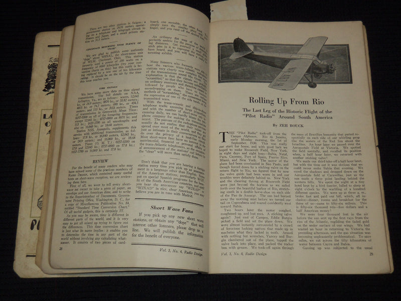 1931 RADIO DESIGN MAGAZINE - ORGAN OF THE RADIO INTERNATIONAL GUILD - J 7576