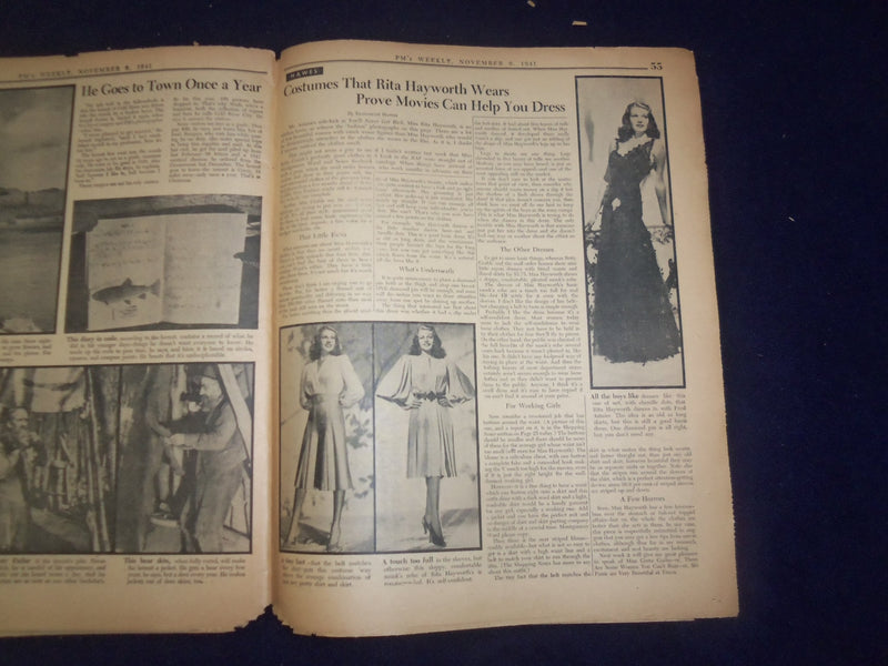 1941 NOV 9 PM'S WEEKLY NEWSPAPER - PRESIDENT FRANKLIN ROOSEVELT COVER - NP 7286