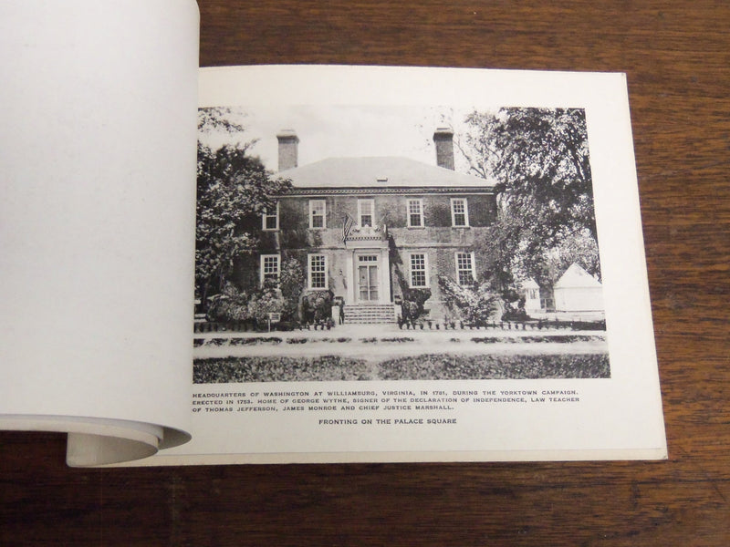 1930'S HISTORICAL WILLIAMSBURG AND JAMESTOWN VIEW BOOK - 17 VIEWS - K 1099