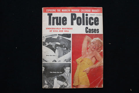 1955 JANUARY TRUE POLICE MAGAZINE - MARILYN MONROE COVER - E 24630