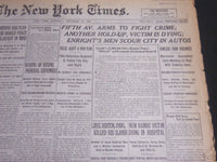 1920 DECEMBER 18 NEW YORK TIMES - FIFTH AVE ARMS TO FIGHT CRIME - NT 6793