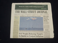 2020 AUGUST 3 WALL STREET JOURNAL NEWSPAPER - MICROSOFT AIDS FOR DEAL ON TIKTOK