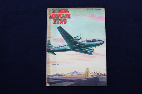 1948 MAY MODEL AIRPLANE NEWS MAGAZINE - DOUGLAS DC-6 COVER - E 11484