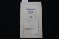 1912 APRIL 10 PEQUOSETTE LODGE A.F. & A.M. PROGRAM - WATERTOWN, MA - K 1815