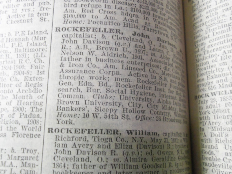 1916-1917 WHO'S WHO IN AMERICA VOLUME NO. 9 - LOAD WITH FAMOUS NAMES - KD 2175