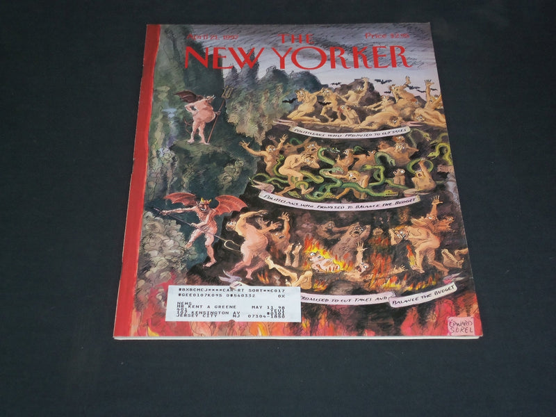 1997 APRRIL 21 THE NEW YORKER MAGAZINE - ILLUSTRATED COVER - NY 1888
