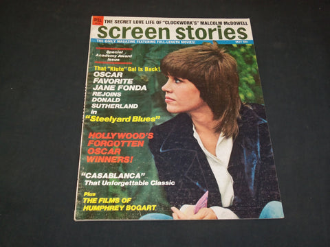 1972 MAY SCREEN STORIES MAGAZINE - JANE FONDA - SP 8221