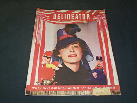 1936 NOVEMBER DELINEATOR MAGAZINE - ILLUSTRATED COVER - SP 6938