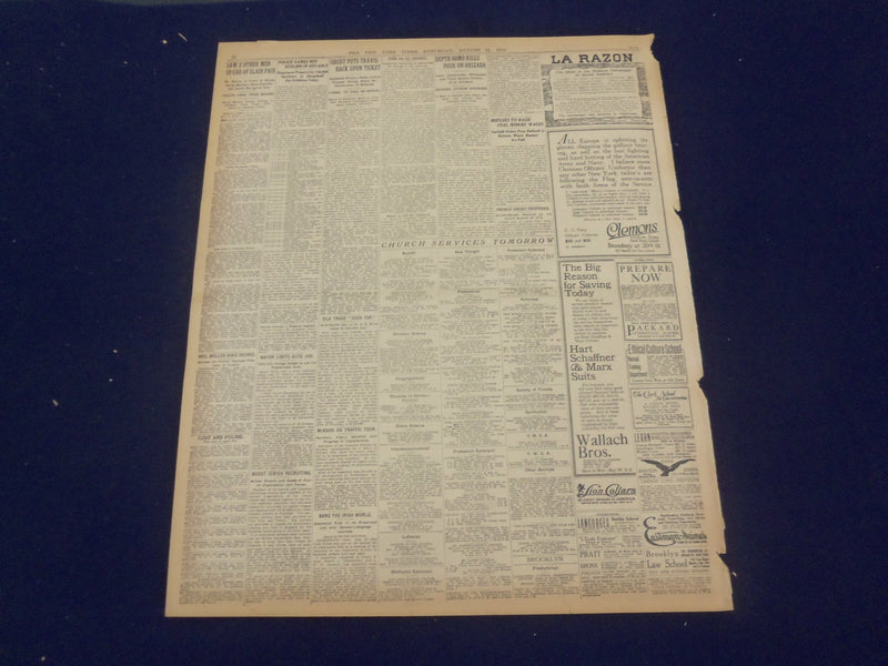 1918 AUGUST 24 NEW YORK TIMES - ALLIED ARMIES ADVANCING - NT 9202