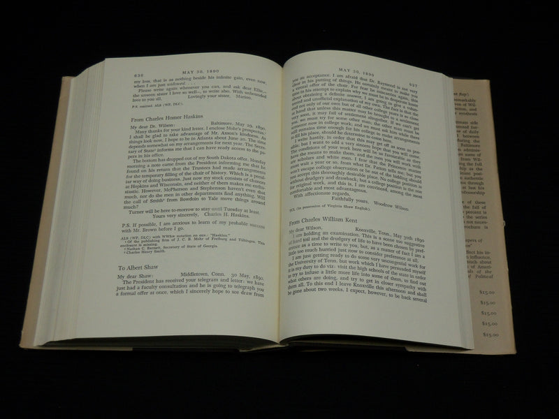 1969 THE PAPERS OF WOODROW WILSON HARDCOVER BOOK BY LINK - VOLUME 6 - KD 7495