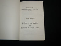 1984-1985 FICTION ET VIE SOCIALE DANS L'OEUVRE D'ANDRE GIDE BOOK - KD 7128