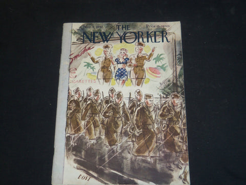 1942 NOVEMBER 7 THE NEW YORKER MAGAZINE - ILLUSTRATED COVER - NY 1702