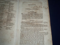1821 LAWS OF THE STATE OF NEW JERSEY VOL- CONSTITUTION - DECLARTION - KD 2174