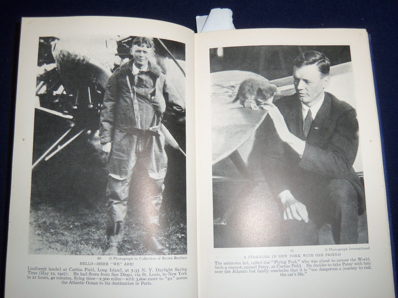1929 LINDBERGH HIS STORY IN PICTURES HARDCOVER BOOK BY FRANCIS MILLER - KD 1417E