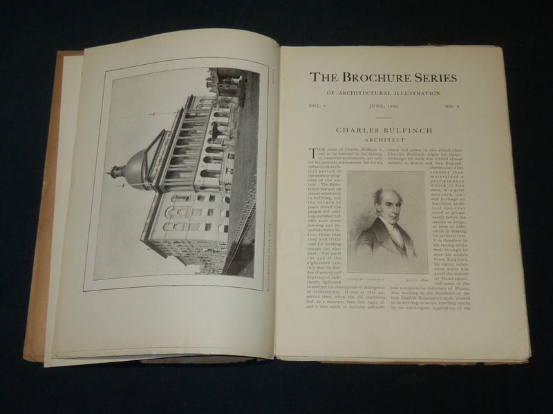 1903 THE BROCHURE SERIES ARCHITECTURAL ILLUSTRATION MAGAZINE LOT OF 11 - WR 716