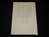 1972 A LETTER TO PHILIP HOFER HARDCOVER BOOK BY JAN VAN KRIMPEN - KD 6378