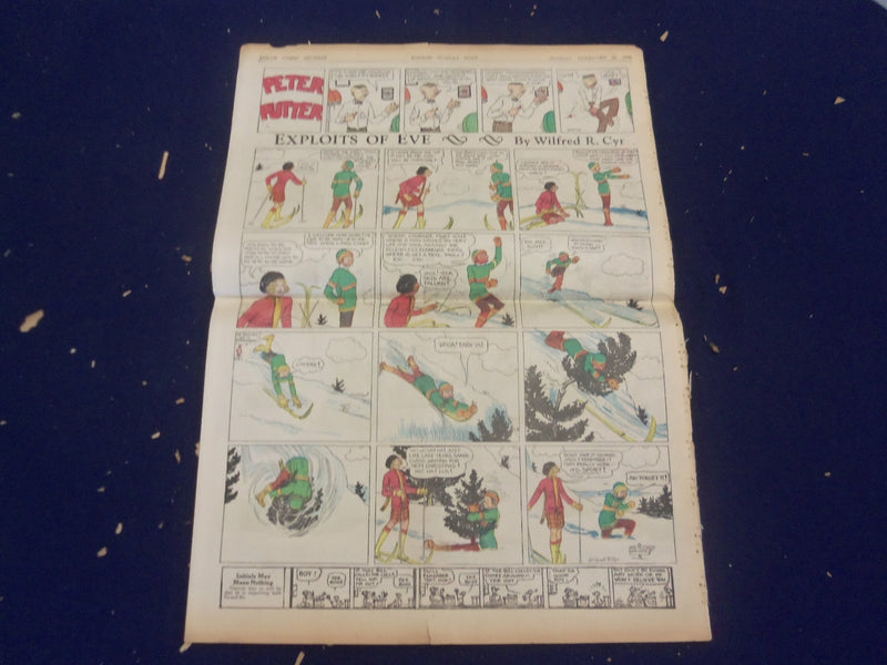 1930 BOSTON SUNDAY POST COLOR COMICS SECTIONS - LOT OF 2 - NP 5204