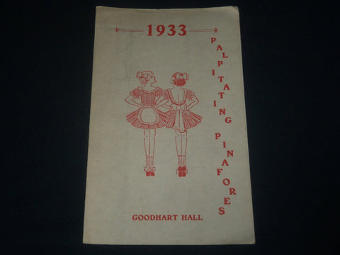 1930 PALPITATING PINAFORES PROGRAM - GOODHART HALL - BRYN MAWR COLLEGE - J 4273