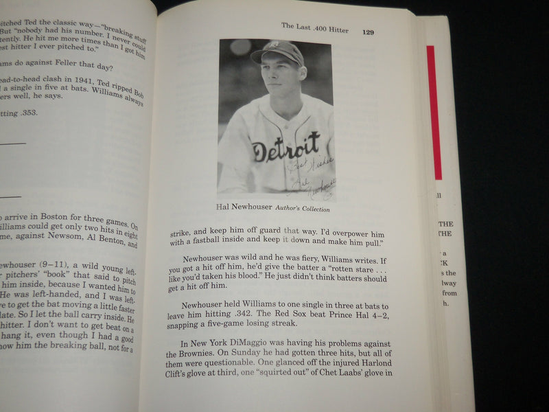 1992 THE LAST .400 HITTER - TED WILLIAMS BOOK BY JOHN HOLWAY - KD 7137