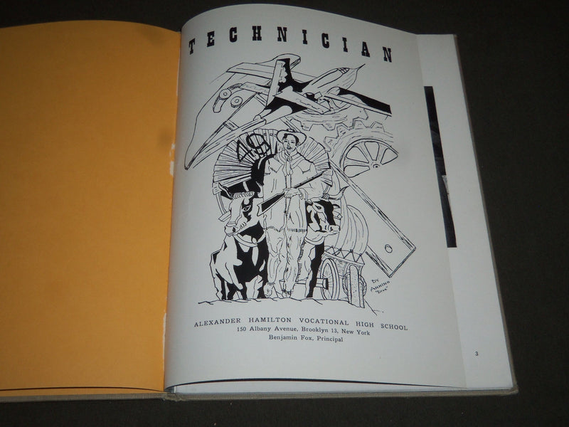 1949 TECHNICIAN ALEXANDER HAMILTON VOCATIONAL HIGH SCHOOL YEARBOOK - YB 931
