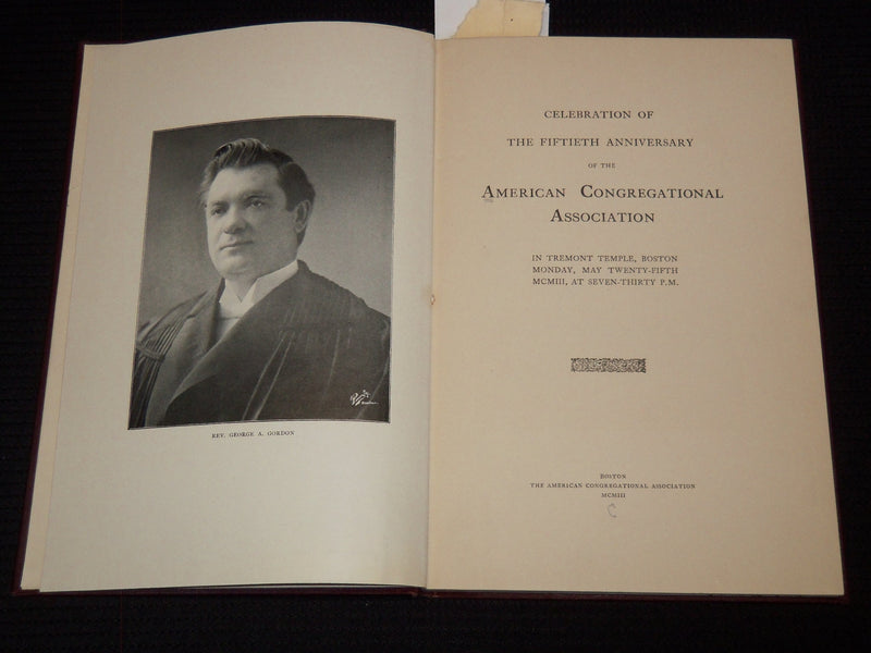 1903 AMERICAN CONGREGATIONAL ASSOCIATION 50TH ANNIVERSARY - BOSTON - KD 7798