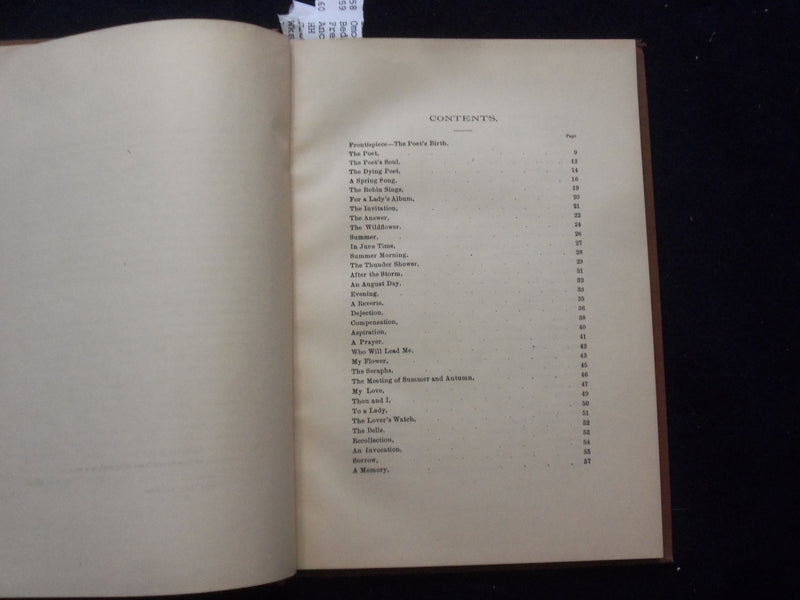 1885 POEMS HARDCOVER BOOK BY J.D. STEELL - KD 8452
