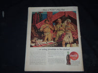 1944 MARCH 11 COLLIER'S MAGAZINE - THE WAR ON CORDELL HULL - COCA-COLA AD- B 115