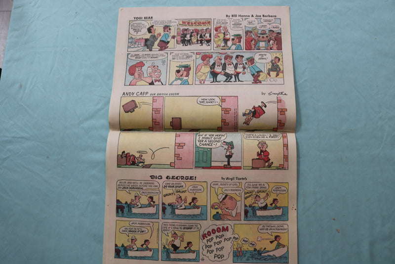1969-1974 SATURDAY-SUNDAY COLOR COMIC SECTIONS - LOT OF 3 - NP 9175